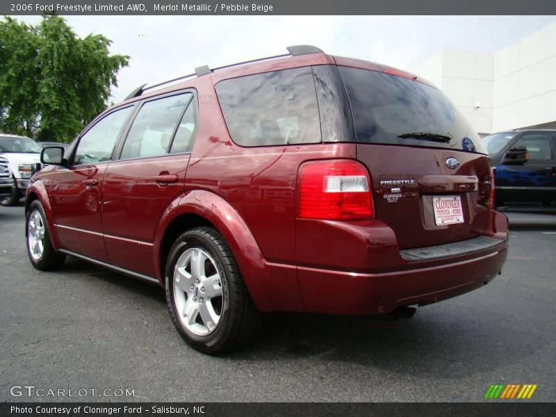 Merlot Metallic / Pebble Beige 2006 Ford Freestyle Limited AWD