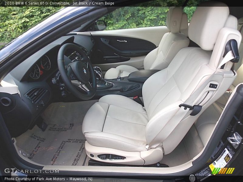  2010 6 Series 650i Convertible Cream Beige Interior