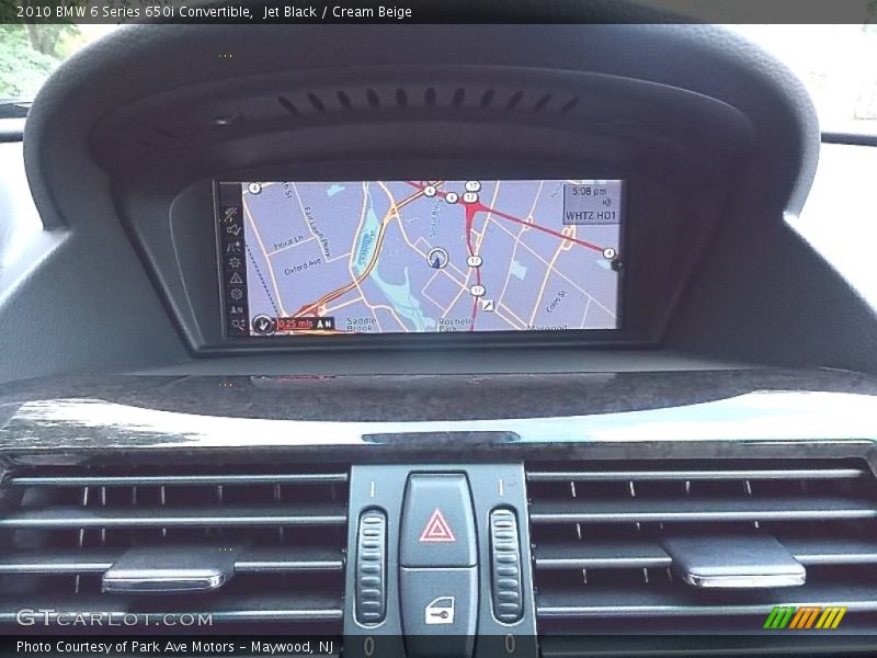 Jet Black / Cream Beige 2010 BMW 6 Series 650i Convertible