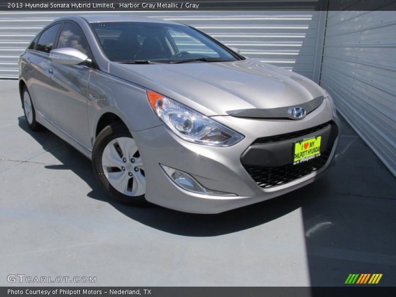 Harbor Gray Metallic / Gray 2013 Hyundai Sonata Hybrid Limited