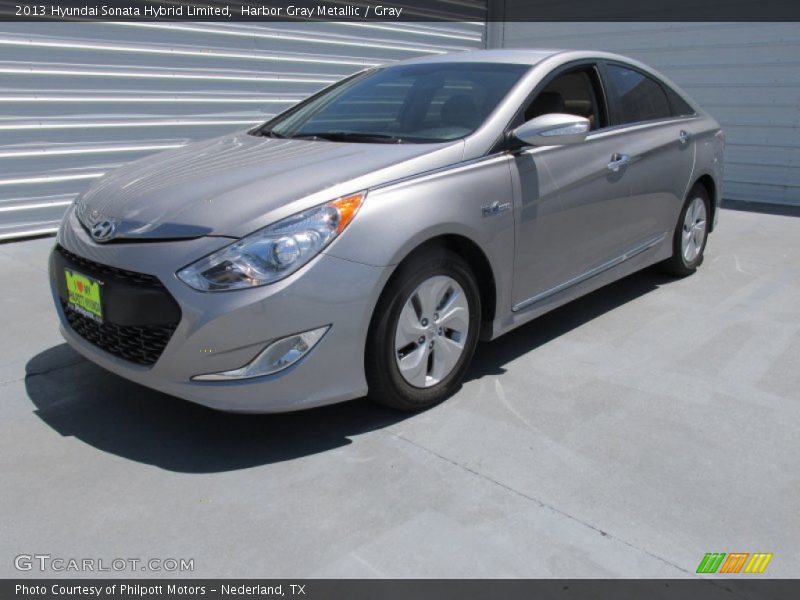 Harbor Gray Metallic / Gray 2013 Hyundai Sonata Hybrid Limited