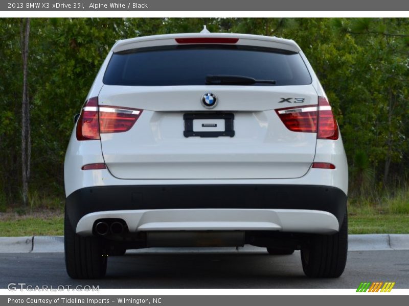 Alpine White / Black 2013 BMW X3 xDrive 35i
