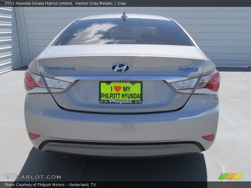 Harbor Gray Metallic / Gray 2013 Hyundai Sonata Hybrid Limited