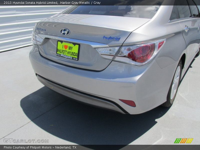 Harbor Gray Metallic / Gray 2013 Hyundai Sonata Hybrid Limited
