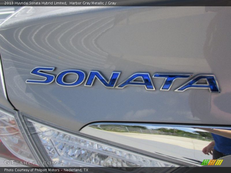 Harbor Gray Metallic / Gray 2013 Hyundai Sonata Hybrid Limited