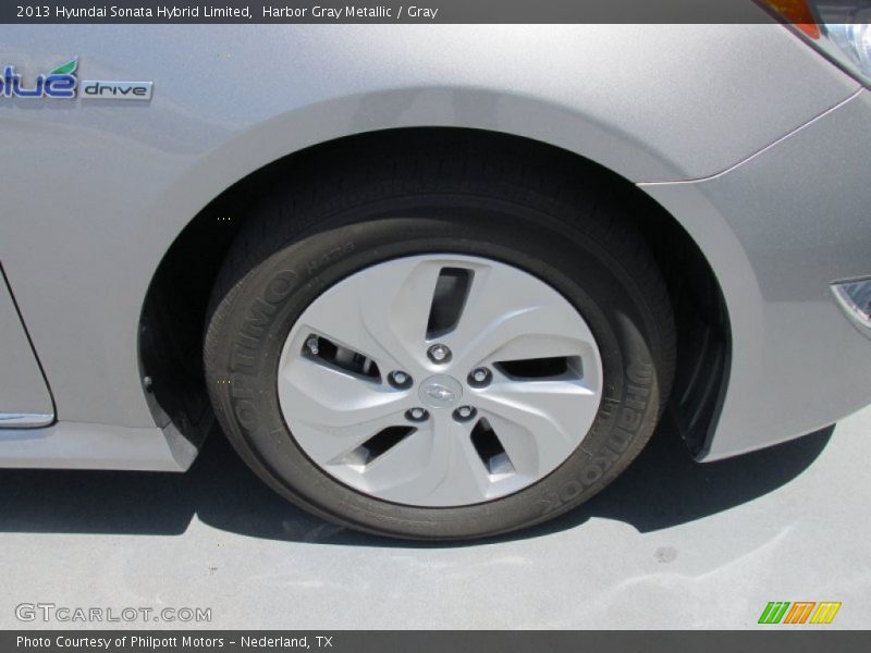 Harbor Gray Metallic / Gray 2013 Hyundai Sonata Hybrid Limited