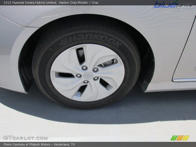 Harbor Gray Metallic / Gray 2013 Hyundai Sonata Hybrid Limited
