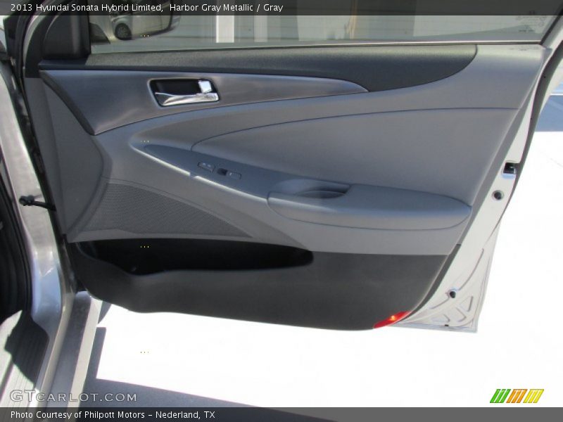 Harbor Gray Metallic / Gray 2013 Hyundai Sonata Hybrid Limited