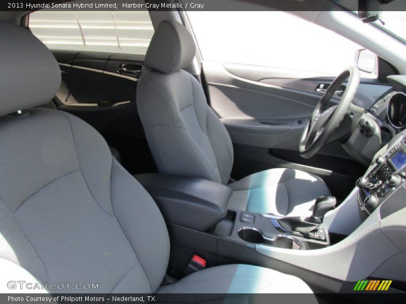 Harbor Gray Metallic / Gray 2013 Hyundai Sonata Hybrid Limited