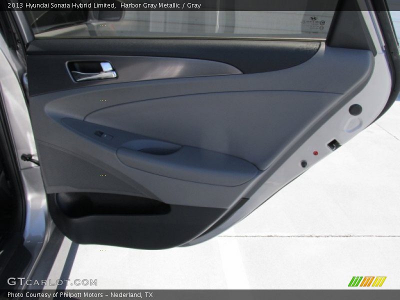 Harbor Gray Metallic / Gray 2013 Hyundai Sonata Hybrid Limited