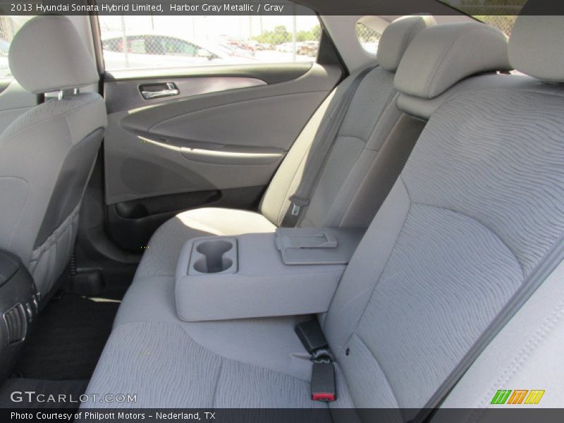 Harbor Gray Metallic / Gray 2013 Hyundai Sonata Hybrid Limited