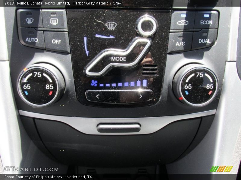 Harbor Gray Metallic / Gray 2013 Hyundai Sonata Hybrid Limited