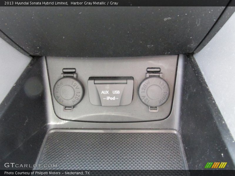 Harbor Gray Metallic / Gray 2013 Hyundai Sonata Hybrid Limited