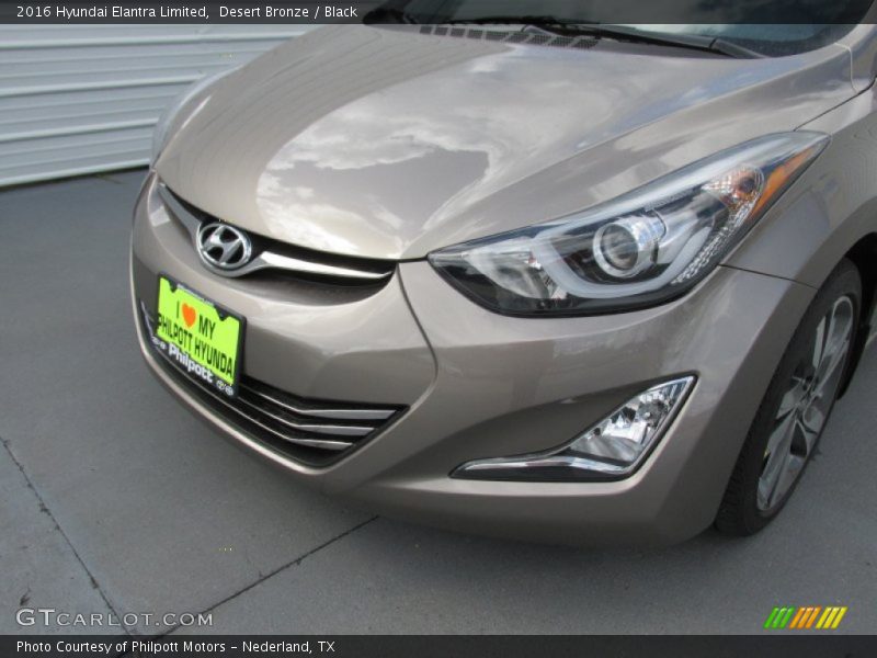 Desert Bronze / Black 2016 Hyundai Elantra Limited