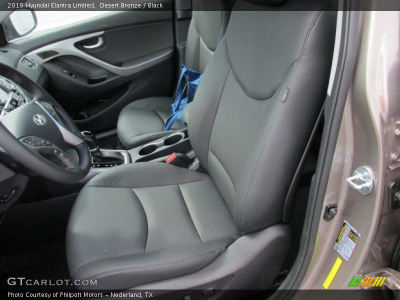 Desert Bronze / Black 2016 Hyundai Elantra Limited