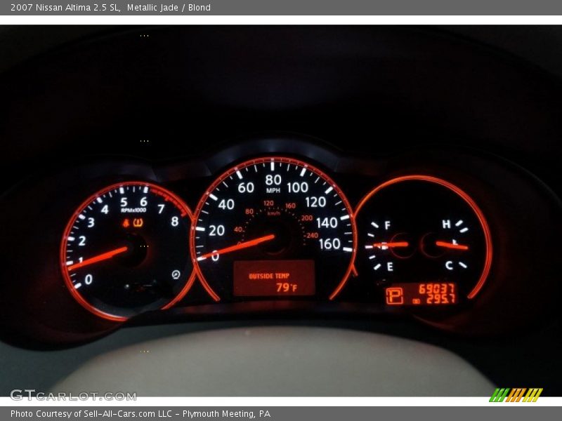 Metallic Jade / Blond 2007 Nissan Altima 2.5 SL