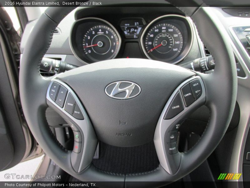 Desert Bronze / Black 2016 Hyundai Elantra Limited