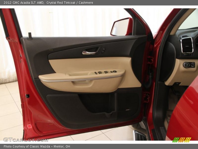 Crystal Red Tintcoat / Cashmere 2012 GMC Acadia SLT AWD