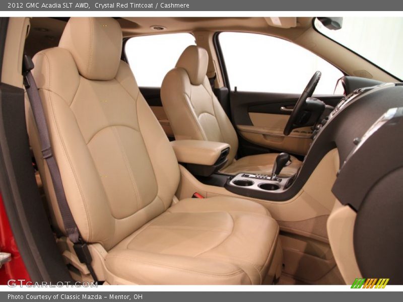Crystal Red Tintcoat / Cashmere 2012 GMC Acadia SLT AWD