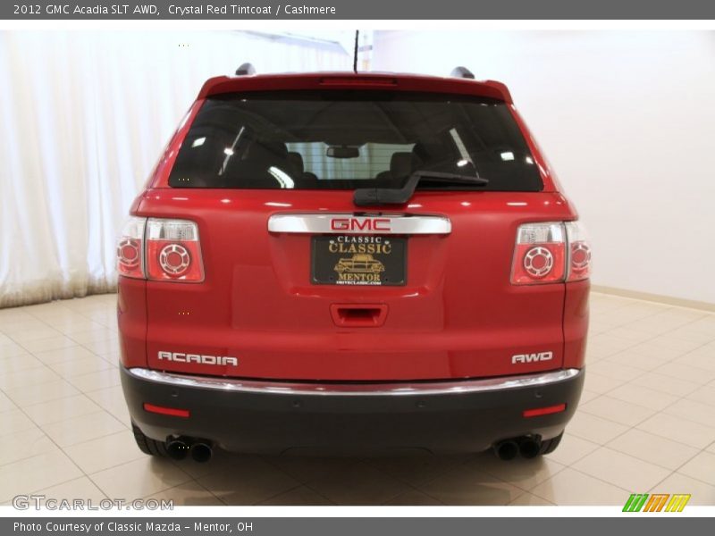 Crystal Red Tintcoat / Cashmere 2012 GMC Acadia SLT AWD