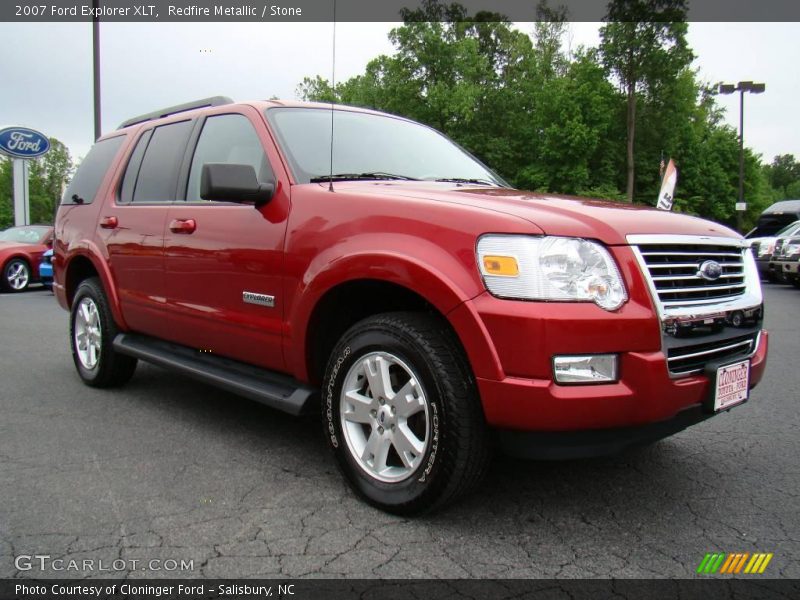 Redfire Metallic / Stone 2007 Ford Explorer XLT