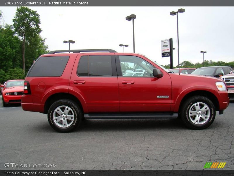 Redfire Metallic / Stone 2007 Ford Explorer XLT