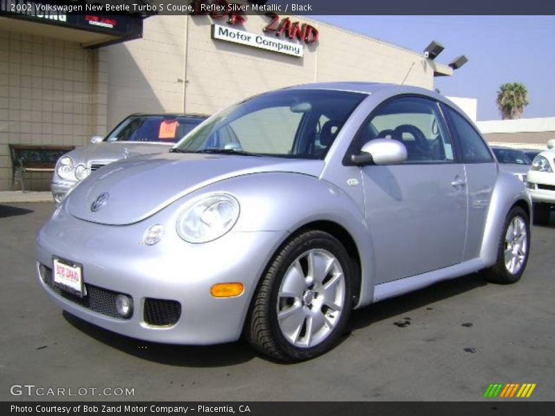 Reflex Silver Metallic / Black 2002 Volkswagen New Beetle Turbo S Coupe