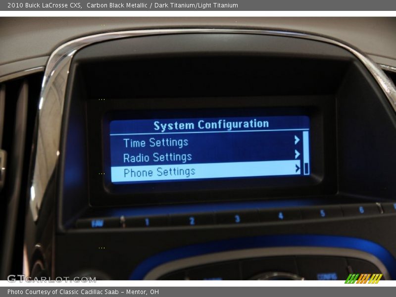 Carbon Black Metallic / Dark Titanium/Light Titanium 2010 Buick LaCrosse CXS