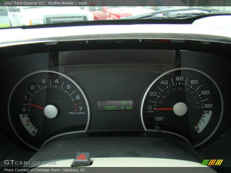 Redfire Metallic / Stone 2007 Ford Explorer XLT