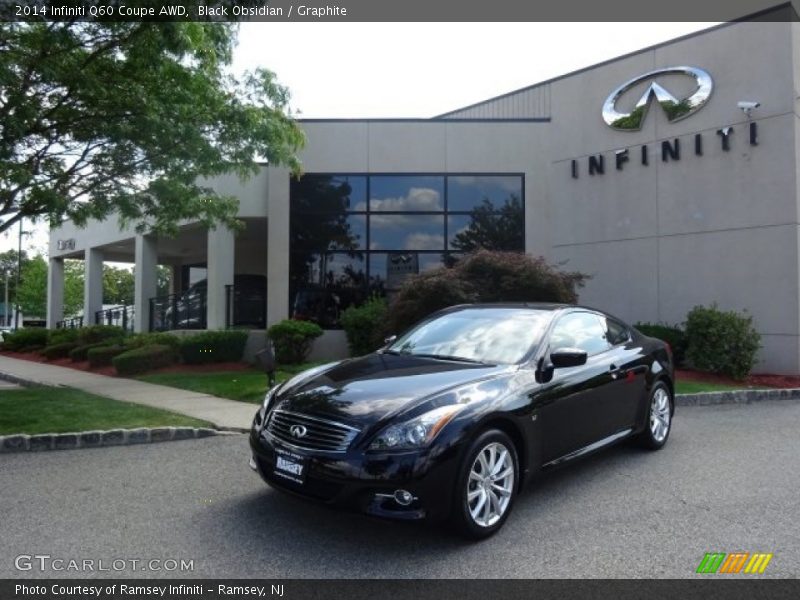 Black Obsidian / Graphite 2014 Infiniti Q60 Coupe AWD
