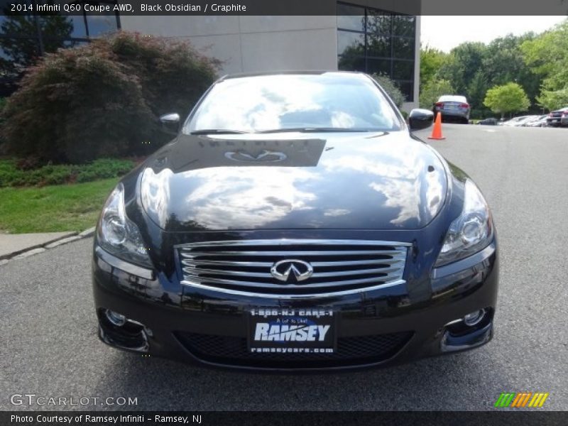 Black Obsidian / Graphite 2014 Infiniti Q60 Coupe AWD