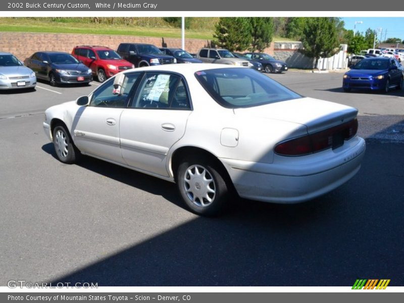 White / Medium Gray 2002 Buick Century Custom