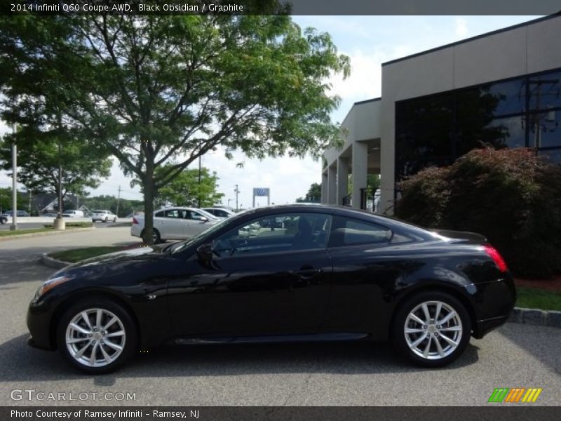 Black Obsidian / Graphite 2014 Infiniti Q60 Coupe AWD