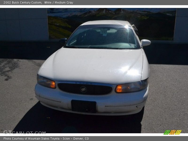 White / Medium Gray 2002 Buick Century Custom