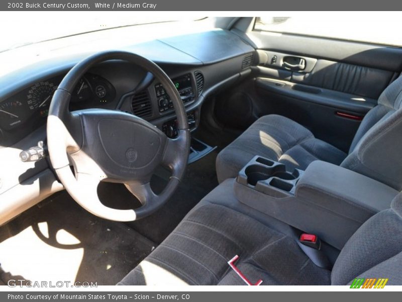 White / Medium Gray 2002 Buick Century Custom
