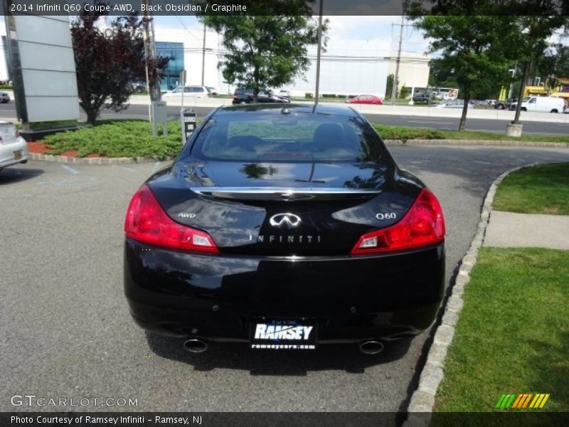 Black Obsidian / Graphite 2014 Infiniti Q60 Coupe AWD