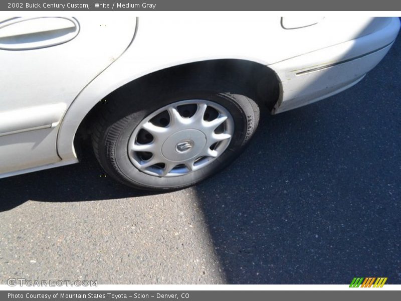White / Medium Gray 2002 Buick Century Custom