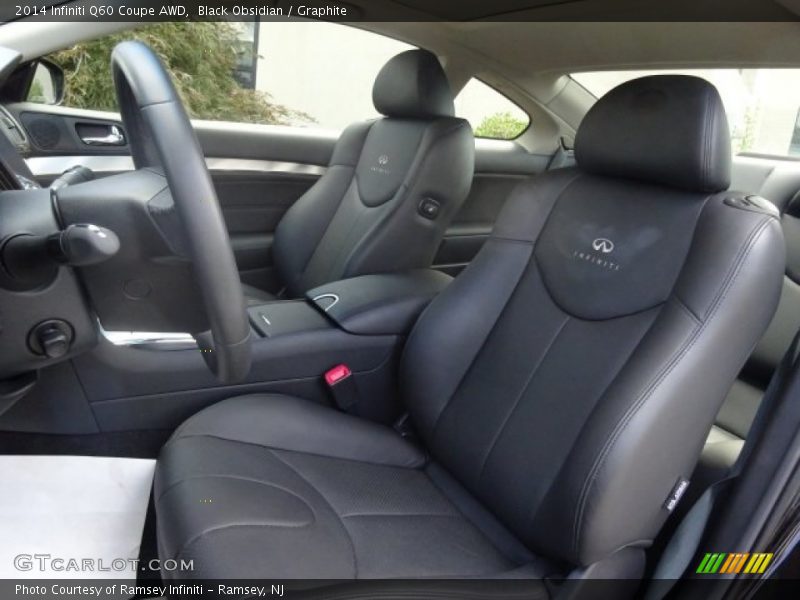 Front Seat of 2014 Q60 Coupe AWD