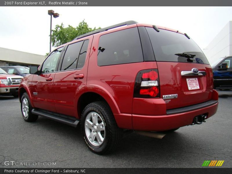 Redfire Metallic / Stone 2007 Ford Explorer XLT