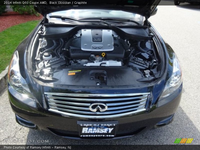 Black Obsidian / Graphite 2014 Infiniti Q60 Coupe AWD