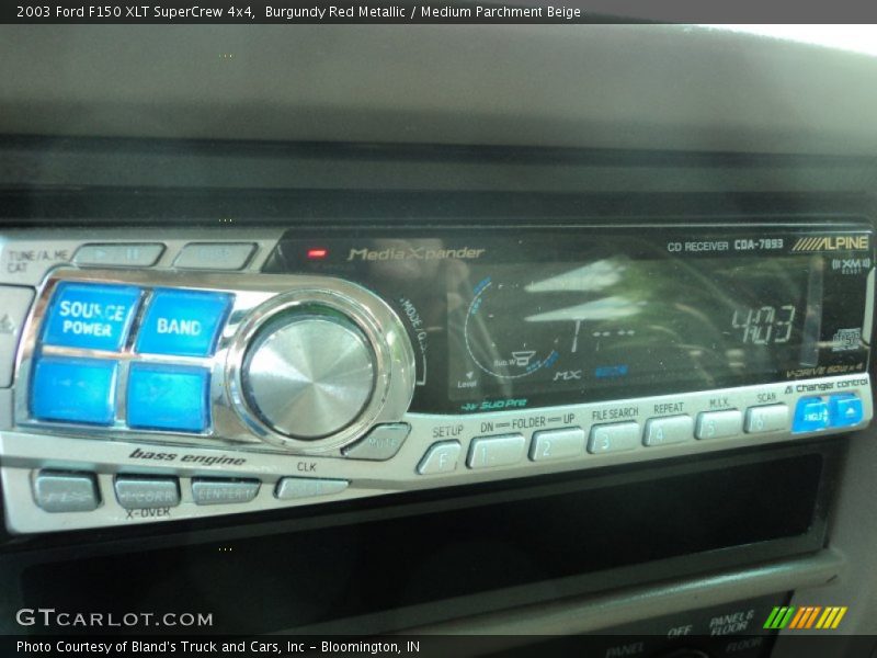 Burgundy Red Metallic / Medium Parchment Beige 2003 Ford F150 XLT SuperCrew 4x4