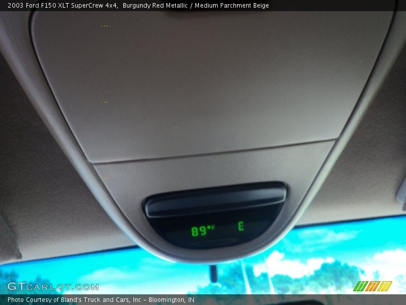 Burgundy Red Metallic / Medium Parchment Beige 2003 Ford F150 XLT SuperCrew 4x4