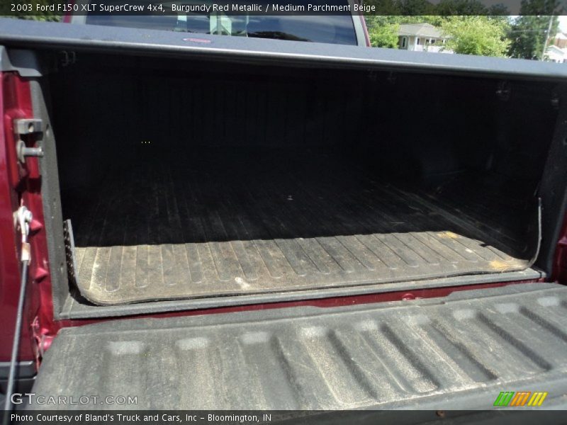 Burgundy Red Metallic / Medium Parchment Beige 2003 Ford F150 XLT SuperCrew 4x4