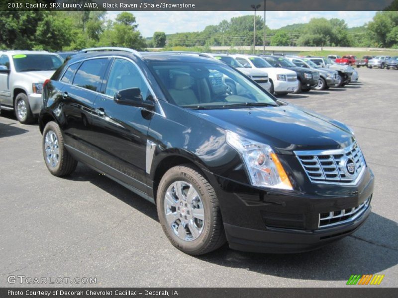 Black Raven / Shale/Brownstone 2015 Cadillac SRX Luxury AWD