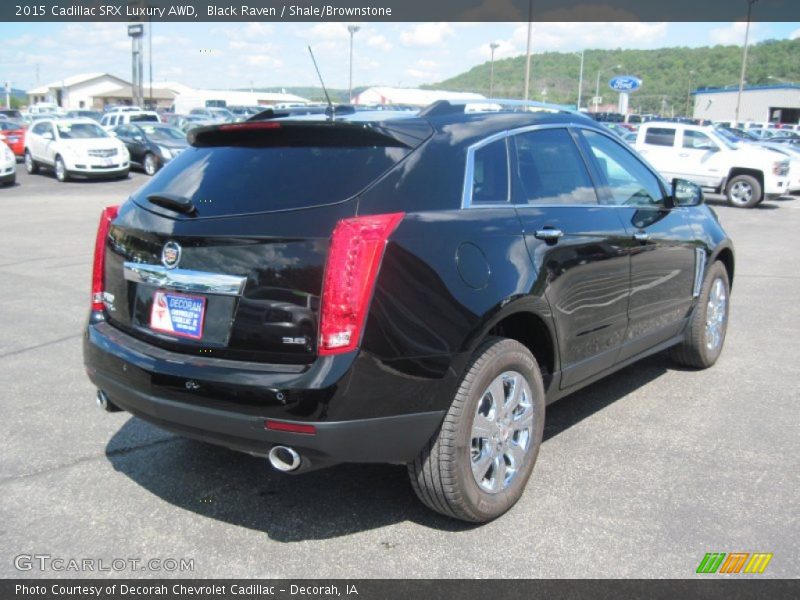 Black Raven / Shale/Brownstone 2015 Cadillac SRX Luxury AWD