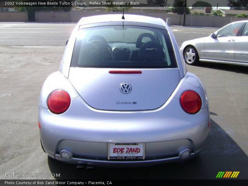 Reflex Silver Metallic / Black 2002 Volkswagen New Beetle Turbo S Coupe