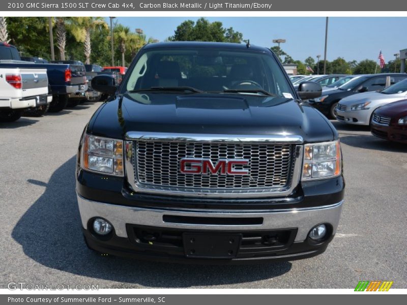 Carbon Black Metallic / Light Titanium/Ebony 2010 GMC Sierra 1500 SLT Crew Cab 4x4