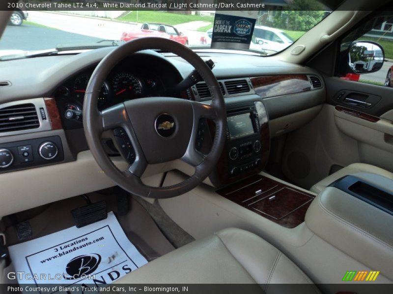White Diamond Tricoat / Light Cashmere/Dark Cashmere 2010 Chevrolet Tahoe LTZ 4x4