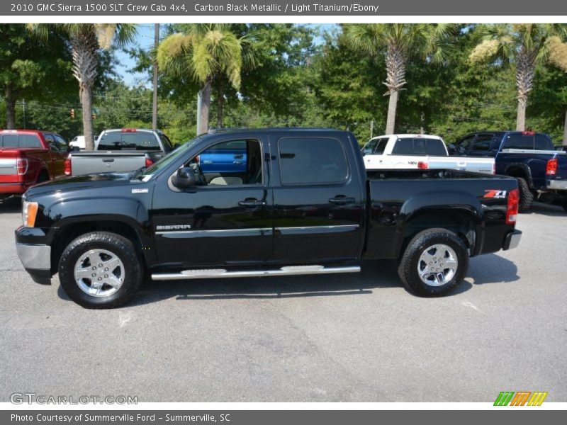 Carbon Black Metallic / Light Titanium/Ebony 2010 GMC Sierra 1500 SLT Crew Cab 4x4