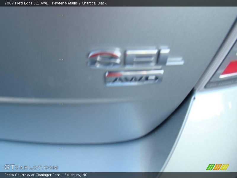 Pewter Metallic / Charcoal Black 2007 Ford Edge SEL AWD